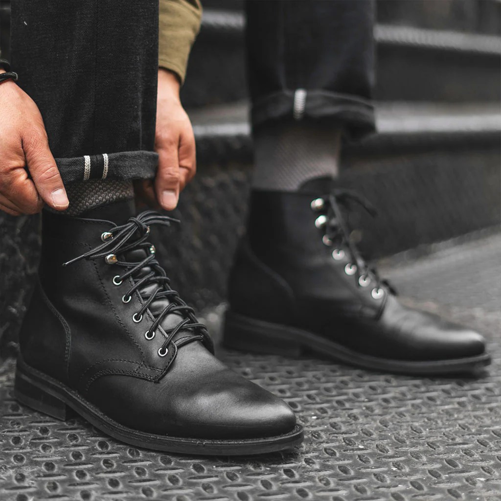 Mens black boots fashion